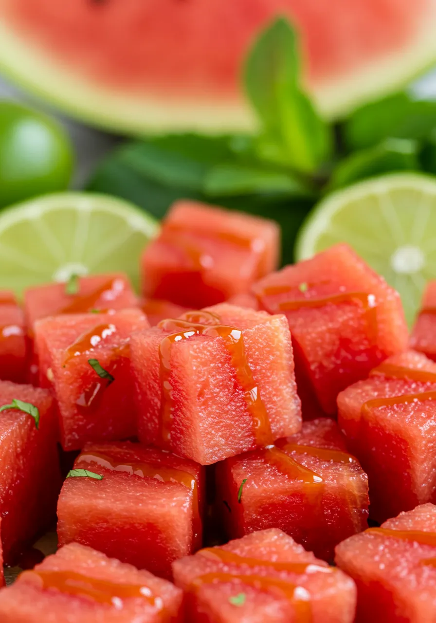Sriracha Watermelon Bites